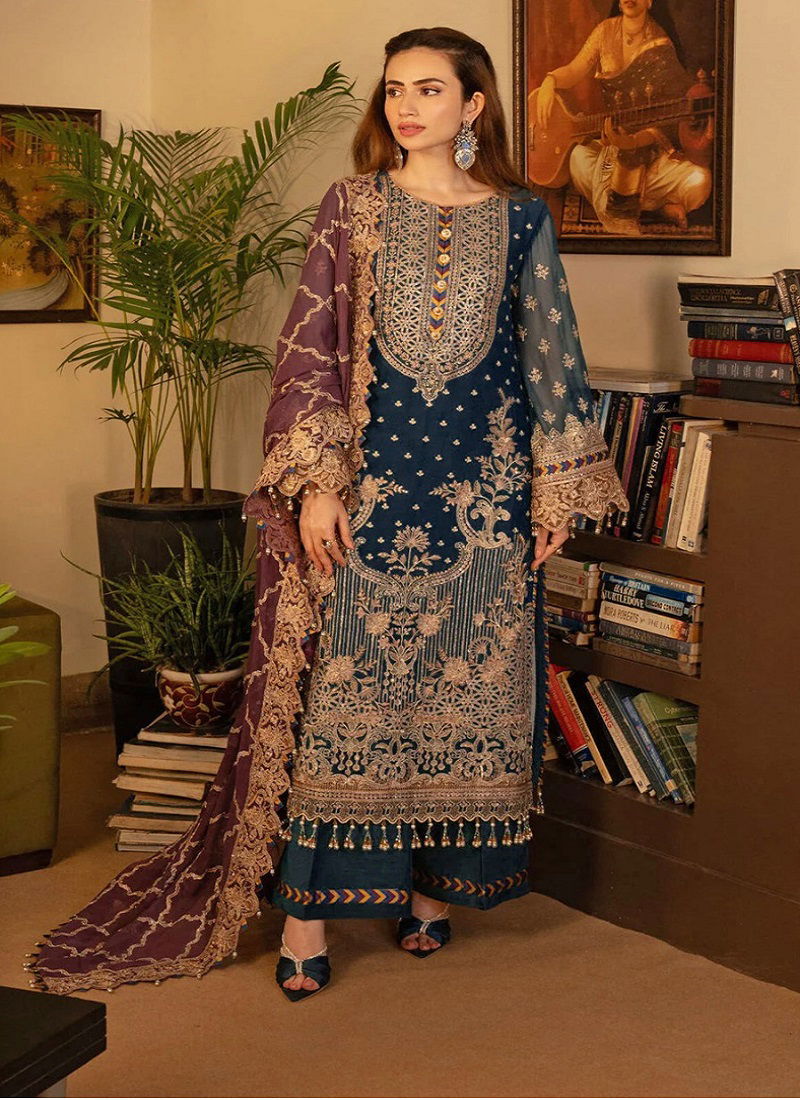 Anamsa 635 Georgette Embroidery Pakistani Suit Wholesalers Online Catalog